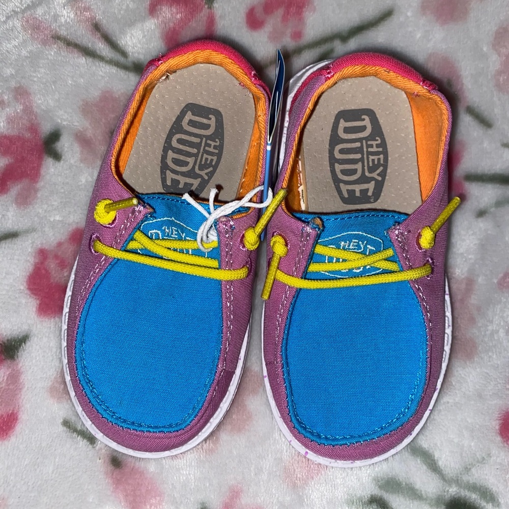 Hey Dude Wendy Toddler Colorful Canvas Shoes